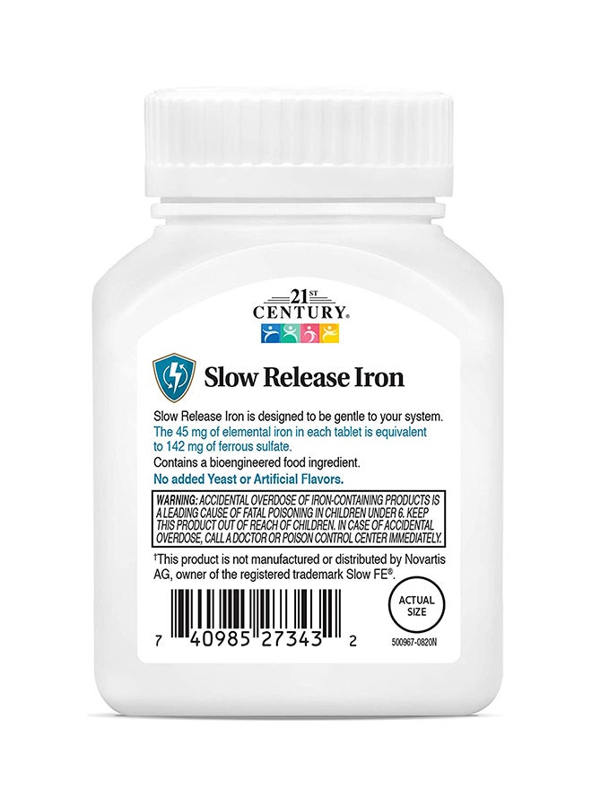 21st Century Slow Release Iron Mineral Supplement - 60 Tablets - Image 2